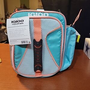 Igloo Cooler Bag - Blue and Pink